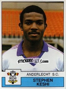 Sticker Stephen Keshi - Football Belgium 1987-1988 n. 12 - Panini