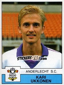 Figurina Kari Ukkonen - Football Belgium 1987-1988 n. 14 - Panini