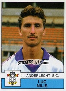 Sticker Luc Nilis - Football Belgium 1987-1988 n. 16 - Panini