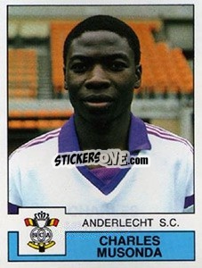 Sticker Charles Musonda - Football Belgium 1987-1988 - Panini