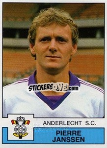 Sticker Pierre Janssen - Football Belgium 1987-1988 - Panini