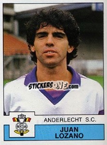 Sticker Juan Lozano - Football Belgium 1987-1988 n. 20 - Panini