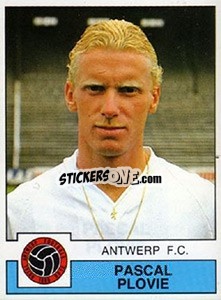 Sticker Pascal Plovie - Football Belgium 1987-1988 n. 27 - Panini