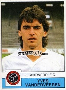 Sticker Yves Vanderveeren - Football Belgium 1987-1988 n. 28 - Panini