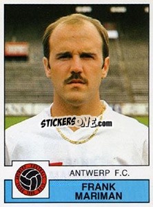 Sticker Frank Mariman - Football Belgium 1987-1988 n. 29 - Panini