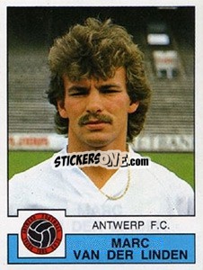 Cromo Marc van der Linden - Football Belgium 1987-1988 - Panini