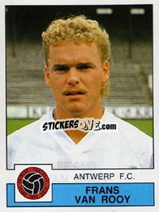 Sticker Frans van Rooy - Football Belgium 1987-1988 - Panini