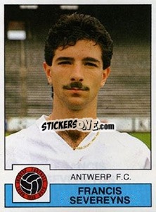 Sticker Francis Severeyns - Football Belgium 1987-1988 - Panini