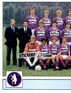 Sticker Equipe/Elftal