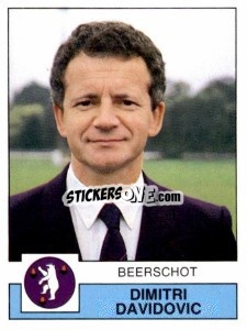 Sticker Dimitri Davidovic - Football Belgium 1987-1988 n. 42 - Panini