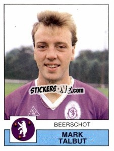 Sticker Mark Talbut - Football Belgium 1987-1988 - Panini