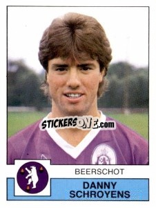 Sticker Danny Schroyens - Football Belgium 1987-1988 n. 49 - Panini