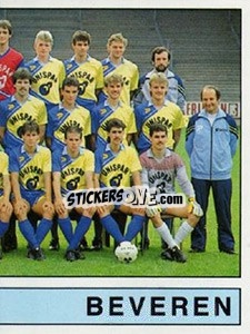 Sticker Equipe/Elftal - Football Belgium 1987-1988 - Panini