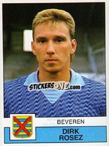 Figurina Dirk Rosez - Football Belgium 1987-1988 - Panini