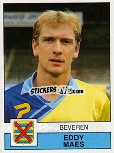 Sticker Eddy Maes - Football Belgium 1987-1988 - Panini