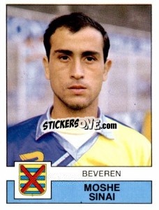 Figurina Moshe Sinai - Football Belgium 1987-1988 - Panini