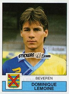 Sticker Dominique Lemoine - Football Belgium 1987-1988 - Panini