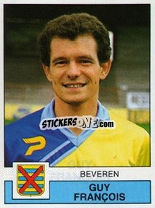 Figurina Guy François - Football Belgium 1987-1988 - Panini