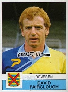 Cromo David Fairclough - Football Belgium 1987-1988 - Panini