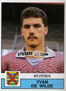 Figurina Yvan De Wilde - Football Belgium 1987-1988 - Panini