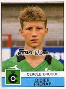 Cromo Didier Frenay - Football Belgium 1987-1988 - Panini