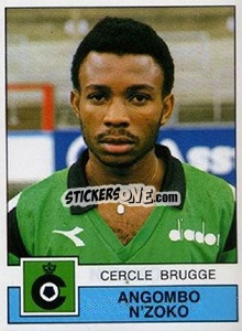 Sticker Angombo N'Zoko - Football Belgium 1987-1988 n. 89 - Panini