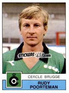 Figurina Rudy Poorteman - Football Belgium 1987-1988 - Panini