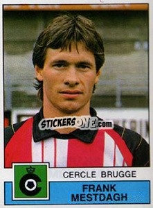 Figurina Frank Mestdagh - Football Belgium 1987-1988 - Panini