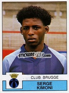 Figurina Serge Kimoni - Football Belgium 1987-1988 - Panini
