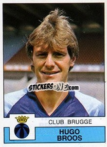 Figurina Hugo Broos - Football Belgium 1987-1988 - Panini
