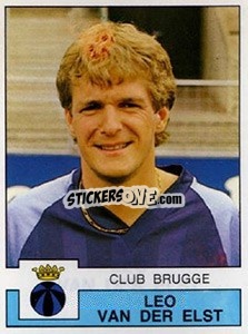 Sticker Leo van der Elst - Football Belgium 1987-1988 - Panini