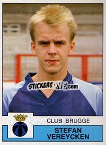 Cromo Stefan Vereycken - Football Belgium 1987-1988 - Panini