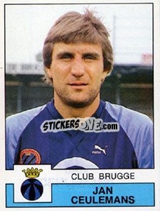 Figurina Jan Ceulemans - Football Belgium 1987-1988 - Panini