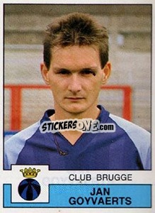 Sticker Jan Goyvaerts - Football Belgium 1987-1988 n. 107 - Panini