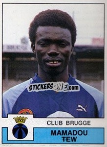 Figurina Mamadou Tew - Football Belgium 1987-1988 n. 110 - Panini