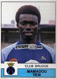 Cromo Mamadou Tew - Football Belgium 1987-1988 - Panini