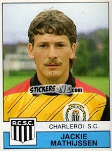 Sticker Jackie Mathijssen - Football Belgium 1987-1988 n. 115 - Panini