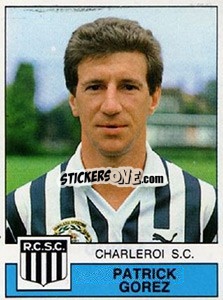 Cromo Patrick Gorez - Football Belgium 1987-1988 - Panini