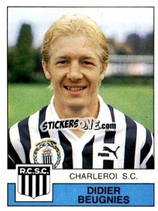 Sticker Didier Beugnies - Football Belgium 1987-1988 n. 125 - Panini