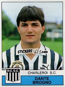 Sticker Dante Brogno - Football Belgium 1987-1988 n. 127 - Panini