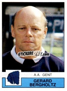 Sticker Gerard Bergholtz - Football Belgium 1987-1988 - Panini