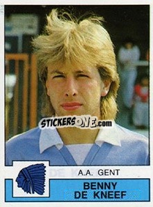 Sticker Benny De Kneef - Football Belgium 1987-1988 n. 134 - Panini