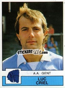Figurina Luc Criel - Football Belgium 1987-1988 - Panini