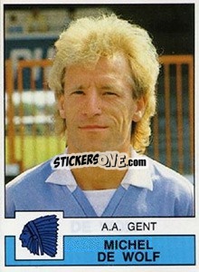 Sticker Michel de Wolf - Football Belgium 1987-1988 - Panini