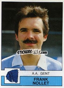 Sticker Frank Nollet - Football Belgium 1987-1988 - Panini