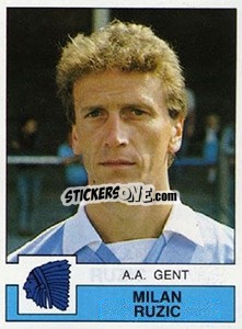 Sticker Milan Ruzic - Football Belgium 1987-1988 - Panini