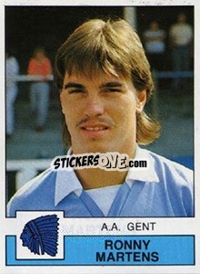 Sticker Ronny Martens - Football Belgium 1987-1988 - Panini