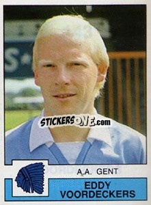 Cromo Eddy Voordeckers - Football Belgium 1987-1988 - Panini