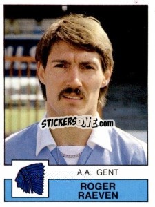 Sticker Roger Raeven - Football Belgium 1987-1988 - Panini