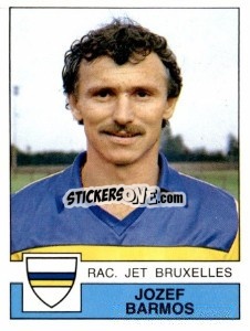 Sticker Jozef Barmos - Football Belgium 1987-1988 n. 153 - Panini